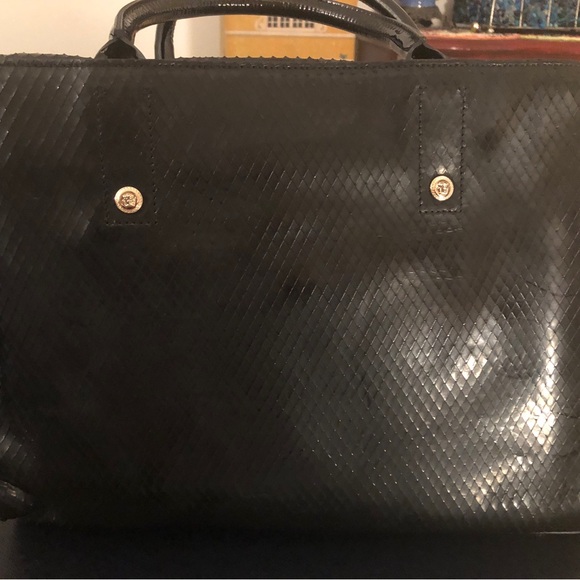 Python gold medusa versace hand bag - Picture 2 of 11